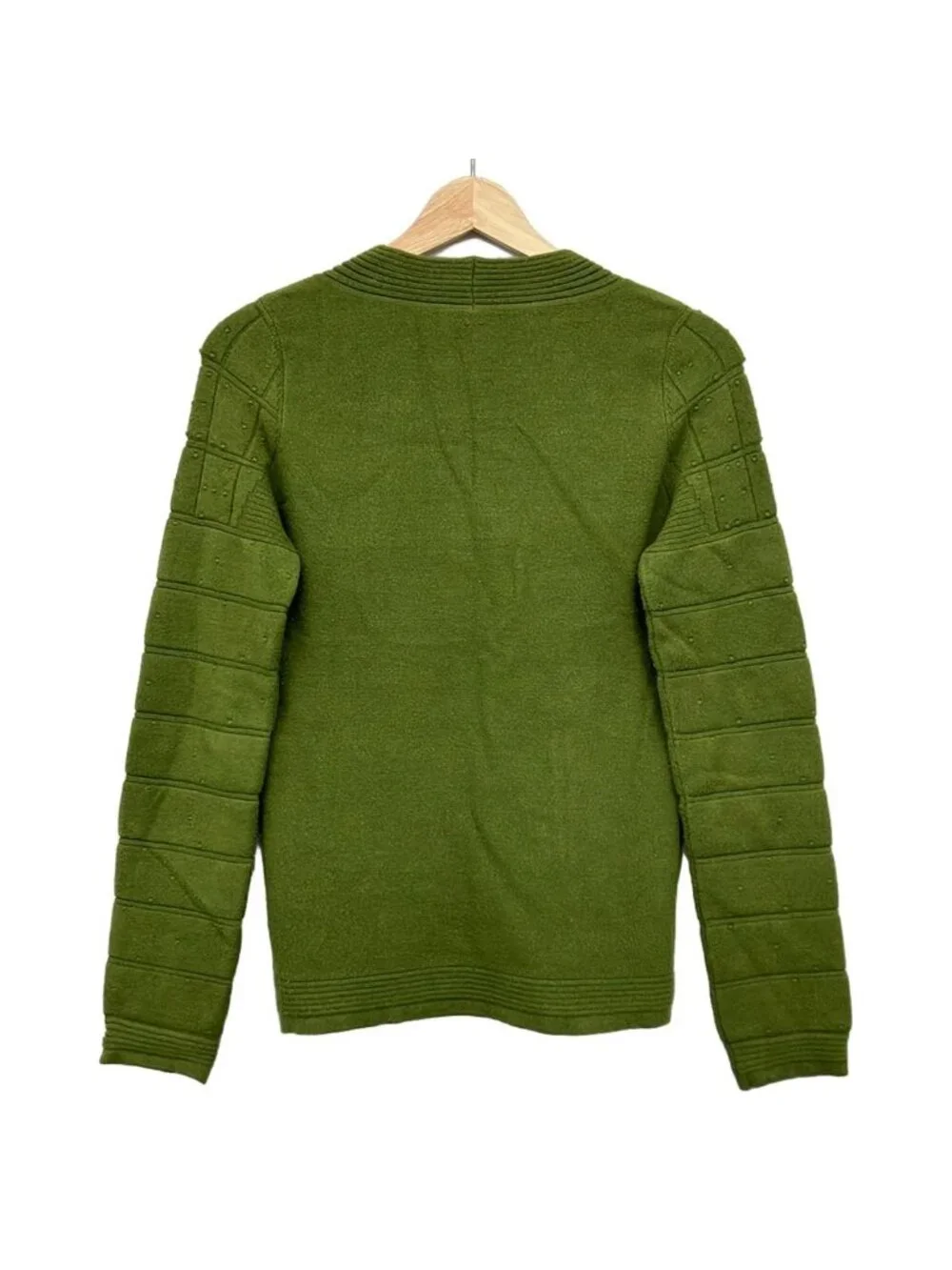 Chanel Long Sleeve Sweater 38 M Khaki